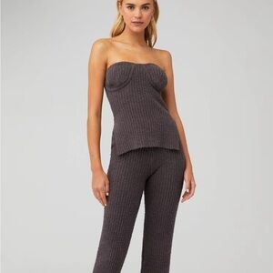 $45 msrp nwt 4th + reckless cozy tube top in slate grey xs
